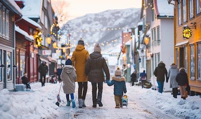 Urlaub mit Schnee in Norwegen