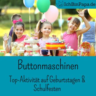 Buttonmaschinen - Top-Aktivität auf Geburtstagen und Schulfesten